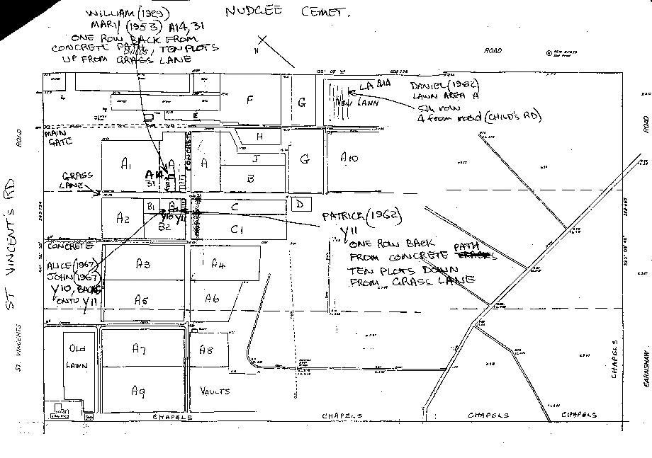 Nudgee Cemetery map